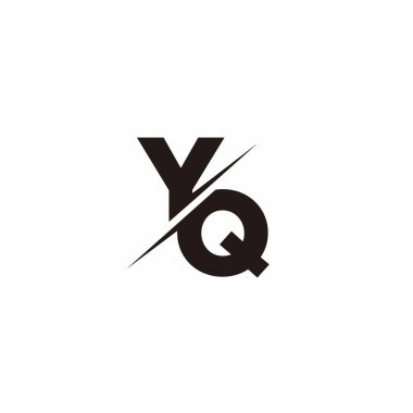 Logo Harfi Monogramı / Modern logo tasarımları Siyah Renk ve Beyaz arkaplan üzerine şablon