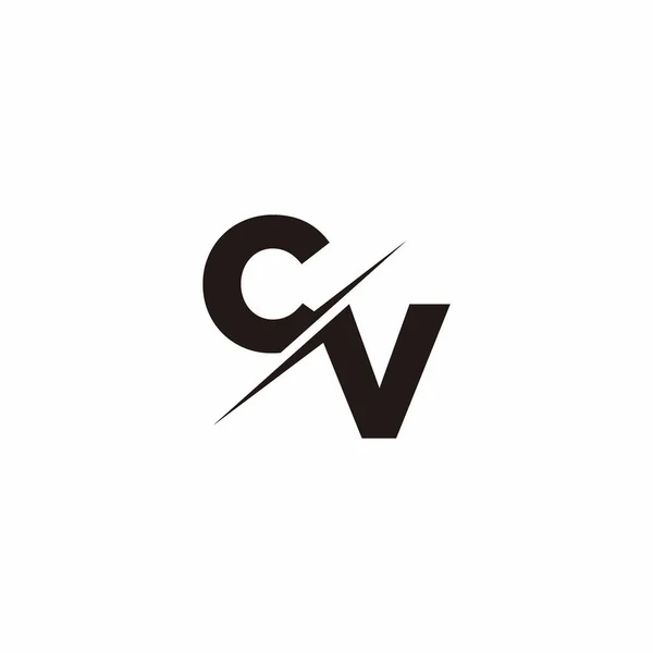 Logo Harfi Monogramı / Modern logo tasarımları Siyah Renk ve Beyaz arkaplan üzerine şablon