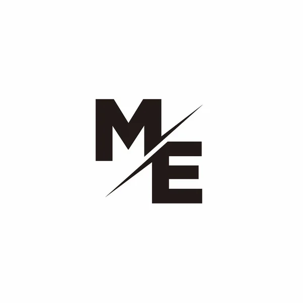 Lettre Logo Monogramme Slash Avec Modèle Conception Logo Moderne Sur — Image vectorielle