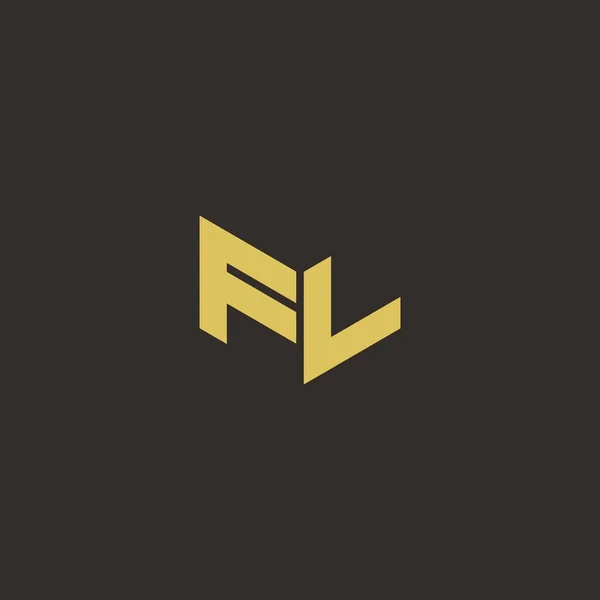 Логотип Літера Початковий Дизайн Логотипу Шаблон Золотим Чорним Тлом Векторна — стоковий вектор