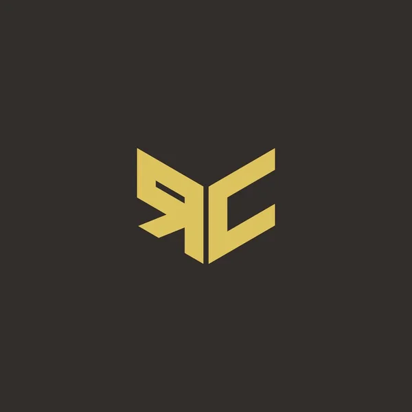 Λογότυπο Αρχικό Λογότυπο Σχέδια Πρότυπο Χρυσό Και Μαύρο Φόντο Διάνυσμα — Διανυσματικό Αρχείο
