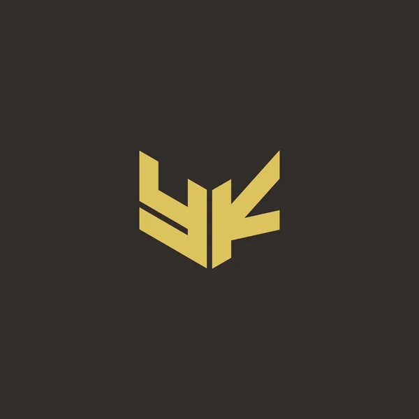 Logo Písmeno Počáteční Logo Navrhuje Šablonu Zlatým Černým Pozadím Vektorová — Stockový vektor
