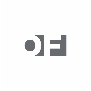 Beyaz arkaplanda izole edilmiş negatif uzay tarzı tasarım şablonuna sahip logo monogramı