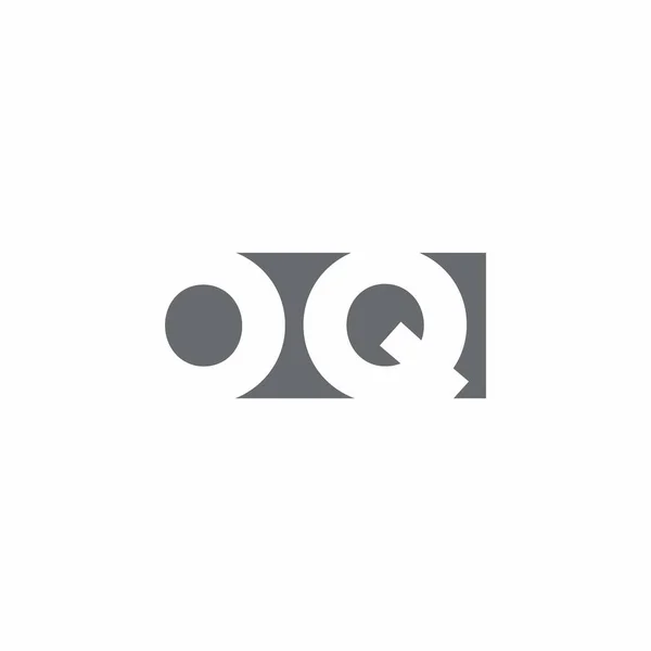 Монограмма Logo Негативным Шаблоном Дизайна Пространства Изолированным Белом Фоне — стоковый вектор