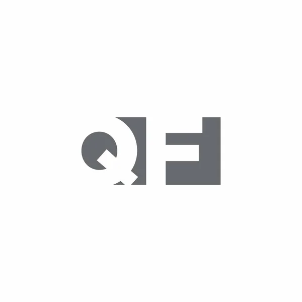 Logo Monogram Met Negatief Ruimte Stijl Design Template Geïsoleerd Witte — Stockvector