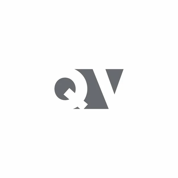 Monograma Logotipo Com Modelo Design Estilo Espaço Negativo Isolado Fundo — Vetor de Stock