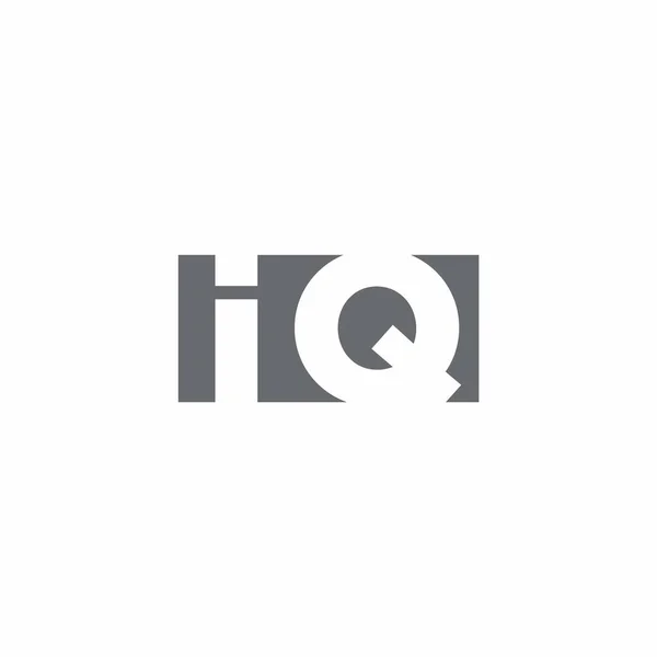 Logo Monogram Met Negatieve Ruimte Stijl Design Template Geïsoleerd Witte — Stockvector