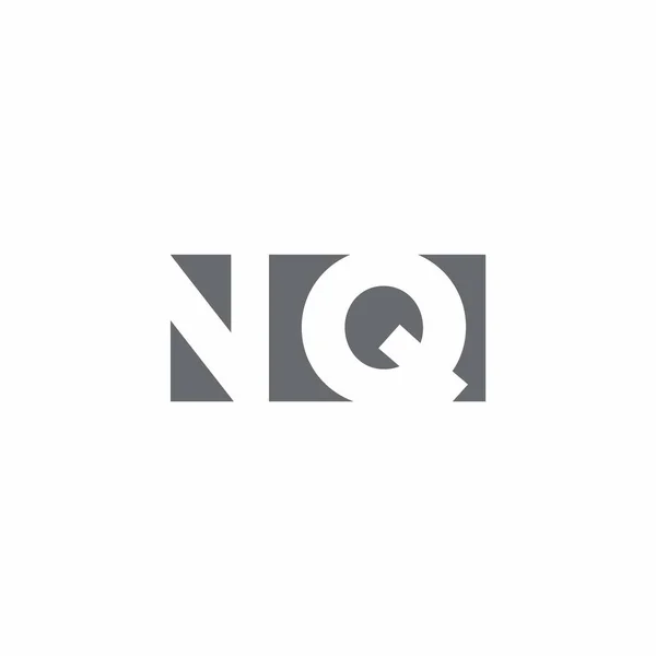 Logo Monogram Met Negatieve Ruimte Stijl Design Template Geïsoleerd Witte — Stockvector