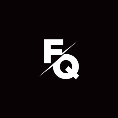 Logo Harfi Monogramı / Modern logo tasarımları Siyah Renk ve Beyaz arkaplan üzerine şablon