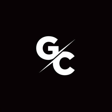 Logo Harfi Monogramı / Modern logo tasarımları Siyah Renk ve Beyaz arkaplan üzerine şablon
