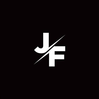 Logo Harfi Monogramı / Modern logo tasarımları Siyah Renk ve Beyaz arkaplan üzerine şablon