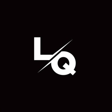 Logo Harfi Monogramı / Modern logo tasarımları Siyah Renk ve Beyaz arkaplan üzerine şablon