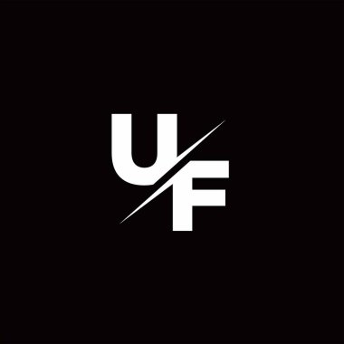 Logo Harfi Monogramı / Modern logo tasarımları Siyah Renk ve Beyaz arkaplan üzerine şablon