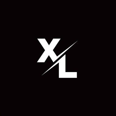 Logo Harfi Monogramı / Modern logo tasarımları Siyah Renk ve Beyaz arkaplan üzerine şablon