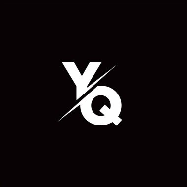 Logo Harfi Monogramı / Modern logo tasarımları Siyah Renk ve Beyaz arkaplan üzerine şablon