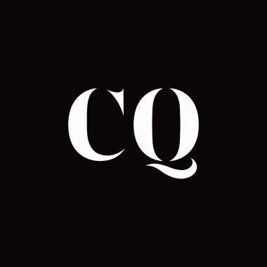 Logo Harfi İlk Logosu Altın ve Kara Arkaplan Şablonu, Vektör simgesi modern