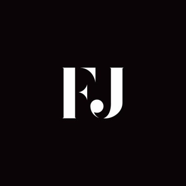 Logo Harfi İlk Logosu Altın ve Kara Arkaplan Şablonu, Vektör simgesi modern