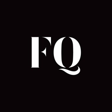 Logo Harfi İlk Logosu Altın ve Kara Arkaplan Şablonu, Vektör simgesi modern