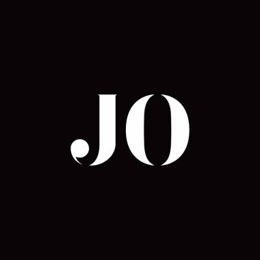 Logo Harfi İlk Logosu Altın ve Kara Arkaplan Şablonu, Vektör simgesi modern