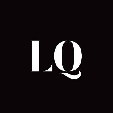 Logo Harfi İlk Logosu Altın ve Kara Arkaplan Şablonu, Vektör simgesi modern