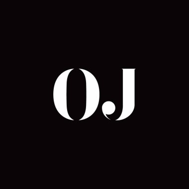 Logo Harfi İlk Logosu Altın ve Kara Arkaplan Şablonu, Vektör simgesi modern