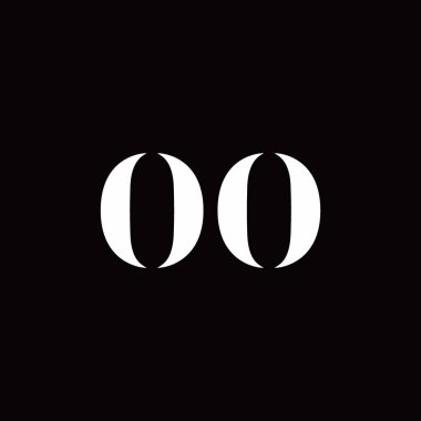 Logo Harfi İlk Logosu Altın ve Kara Arkaplan Şablonu, Vektör simgesi modern