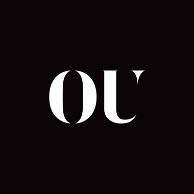 Logo Harfi İlk Logosu Altın ve Kara Arkaplan Şablonu, Vektör simgesi modern