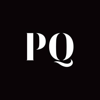 Logo Harfi İlk Logosu Altın ve Kara Arkaplan Şablonu, Vektör simgesi modern