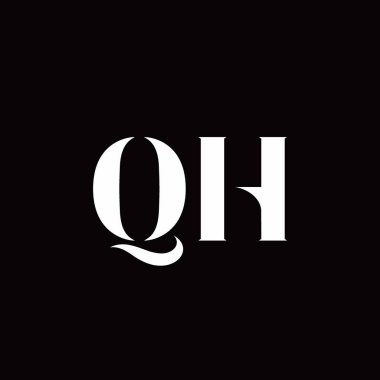 Logo Harfi İlk Logosu Altın ve Kara Arkaplan Şablonu, Vektör simgesi modern