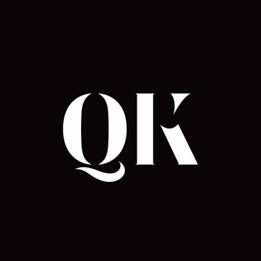 Logo Harfi İlk Logosu Altın ve Kara Arkaplan Şablonu, Vektör simgesi modern