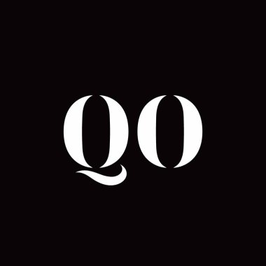 Logo Harfi İlk Logosu Altın ve Kara Arkaplan Şablonu, Vektör simgesi modern