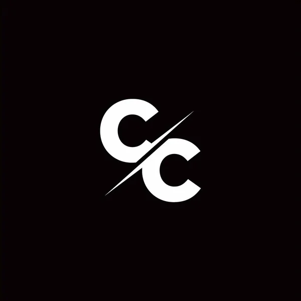 Logo Harfi Monogramı / Modern logo tasarımları Siyah Renk ve Beyaz arkaplan üzerine şablon