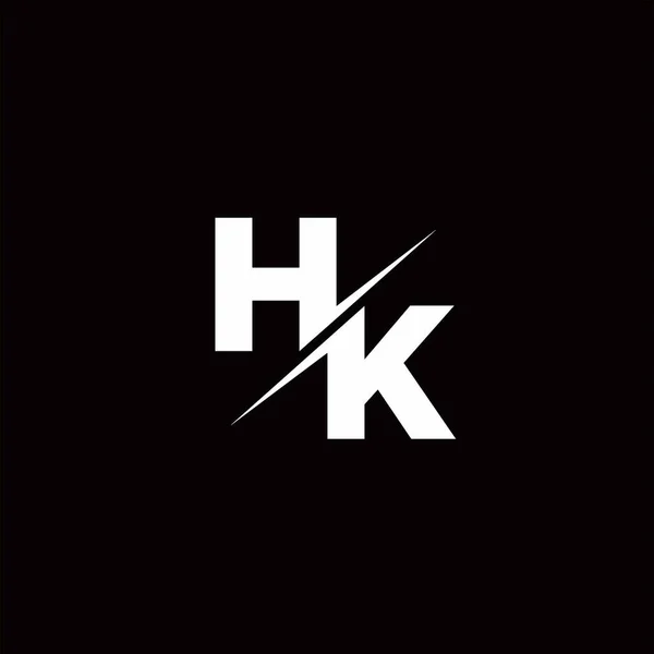 Logo Harfi Monogramı Modern Logo Tasarımları Siyah Renk Beyaz Arkaplan — Stok Vektör
