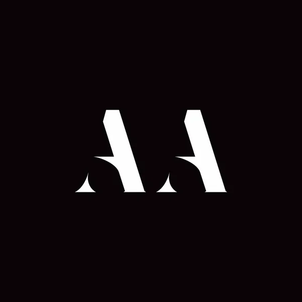 Logo Harfi İlk Logosu Altın ve Kara Arkaplan Şablonu, Vektör simgesi modern