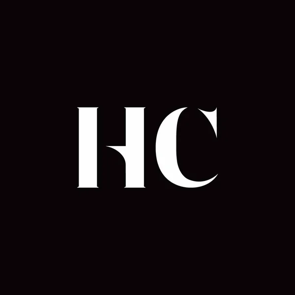 Logo Harfi Logosu Altın Kara Arkaplan Şablonu Vektör Simgesi Modern — Stok Vektör