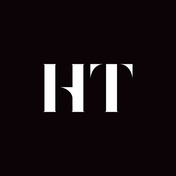 Logo Harfi İlk Logosu Altın ve Kara Arkaplan Şablonu, Vektör simgesi modern