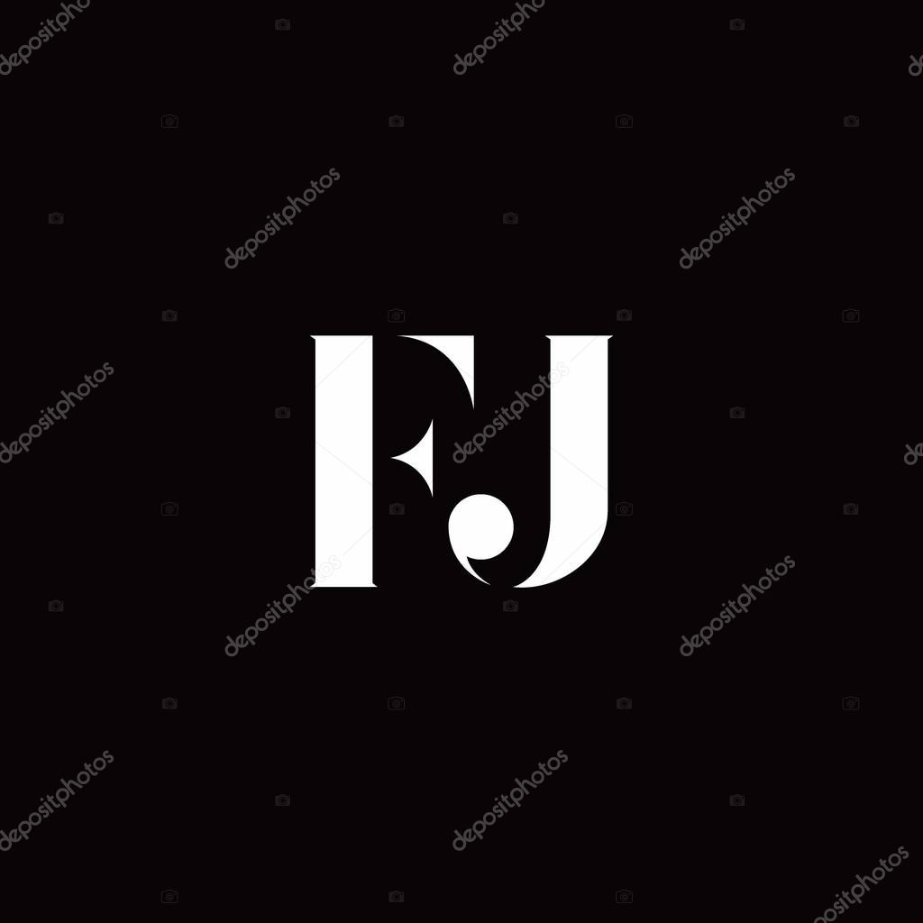 Logo Letter Initial Logo Designs Template with Gold and Black Background, Vector icon modern