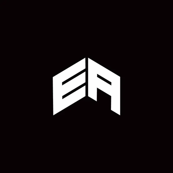 Logo monogram modern design template isolated on black background