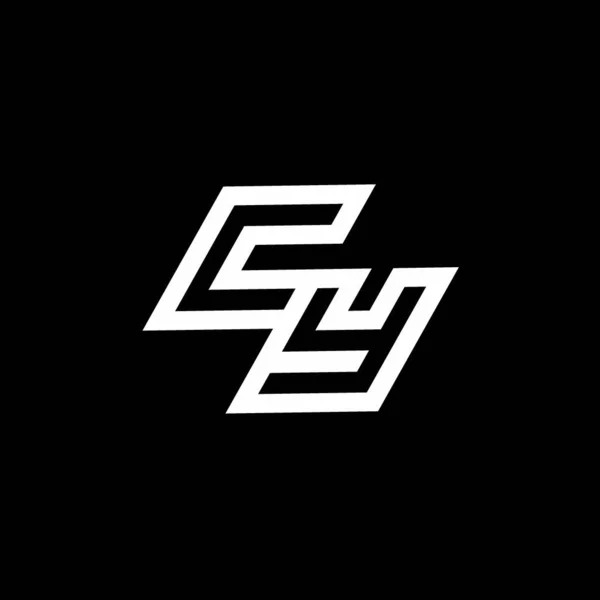 Monograma Logotipo Com Até Para Baixo Modelo Design Espaço Negativo —  Vetores de Stock