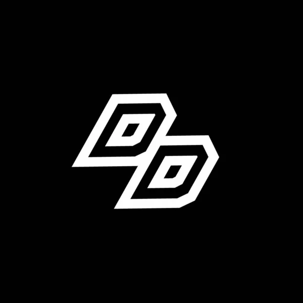 Monograma Logotipo Com Até Para Baixo Modelo Design Espaço Negativo — Vetor de Stock