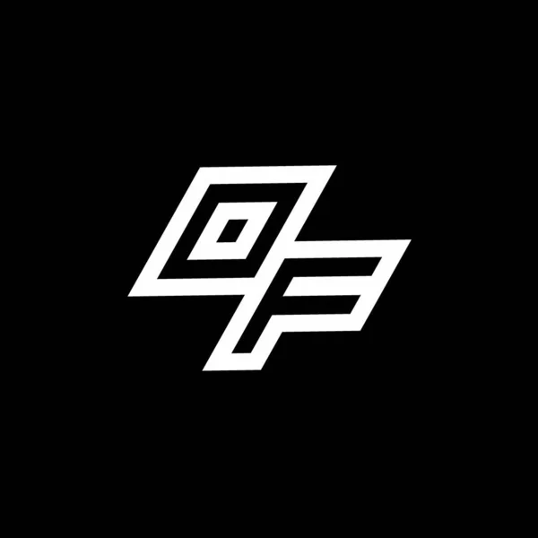 Логотип Монограма Шаблоном Від Ємного Дизайну Простору Донизу Ізольовано Чорному — стоковий вектор
