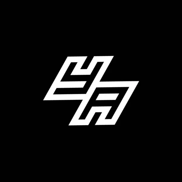 Logo Monogramm Mit Bis Style Negativer Raumdesign Vorlage Isoliert Auf — Stockvektor