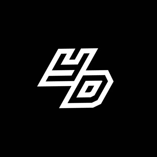 Logo Monogramm Mit Bis Style Negativer Raumdesign Vorlage Isoliert Auf — Stockvektor
