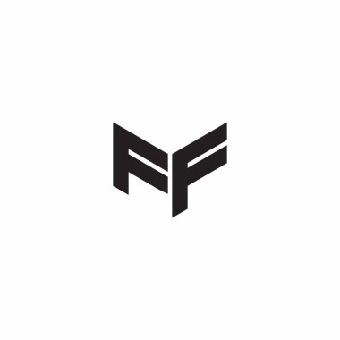 Beyaz arkaplanda izole edilmiş Logo Harfi Monogramı İlk Tasarım Şablonu