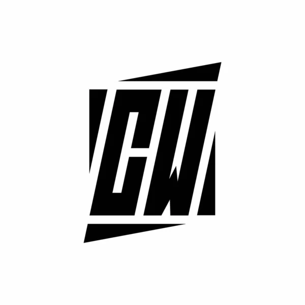 Logo Monogramm Mit Modernem Stil Konzept Design Vorlage Isoliert Auf — Stockvektor
