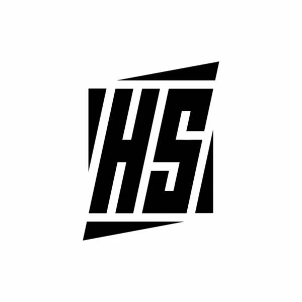 Logo Monogram Modern Style Concept Design Template Isolated White Background — Stock Vector