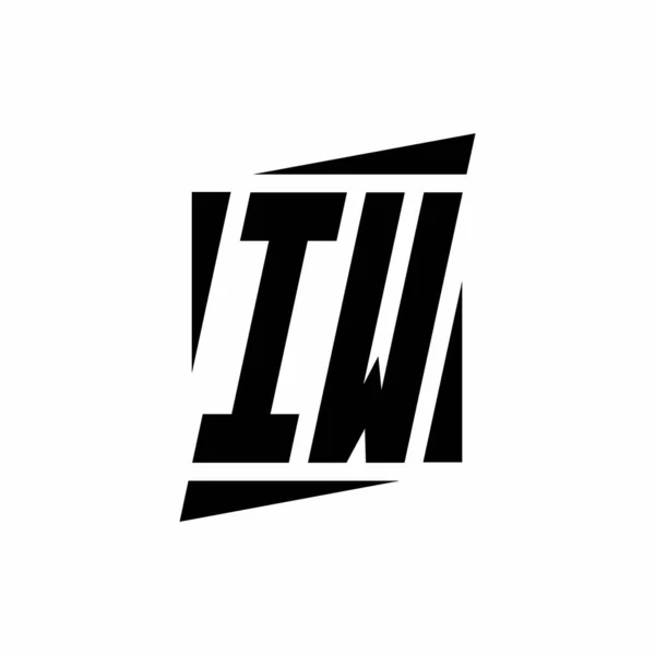 Logo Monogram Met Moderne Stijl Concept Ontwerp Template Geïsoleerd Witte — Stockvector