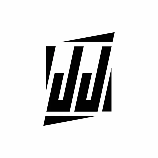 Logo Monogram Nowoczesnym Stylu Projekt Szablon Izolowany Białym Tle — Wektor stockowy