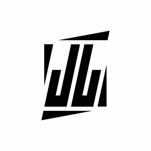 Monograma Logo Con Plantilla Diseño Estilo Moderno Aislado Sobre Fondo — Vector de stock