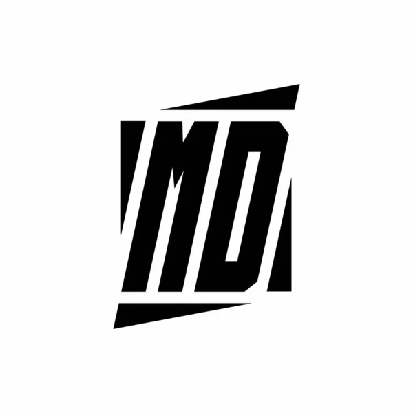 Monografia Logo Nowoczesnym Wzornictwem Koncepcji Stylu Odizolowany Białym Tle — Wektor stockowy